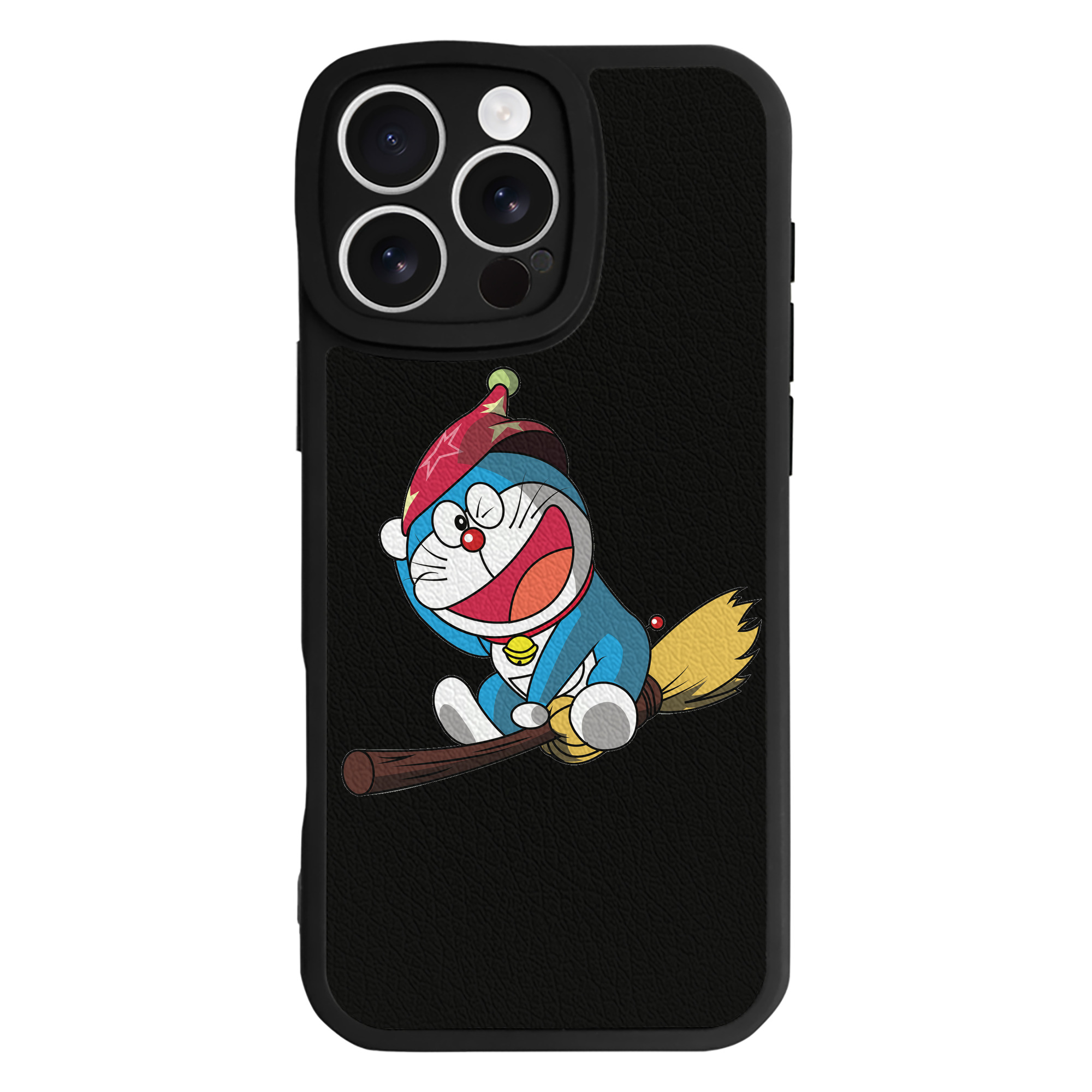 （画像用） ドラえもん Doraemon 【iPhone 16シリーズ対応】シリコンスマホケース（レザー調） 材質：シリコン